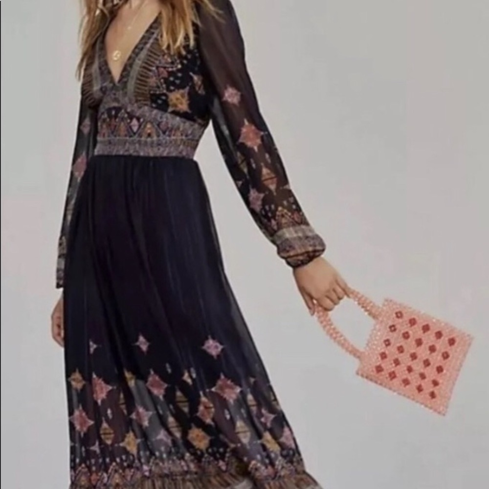 Free people wishing well midi dress